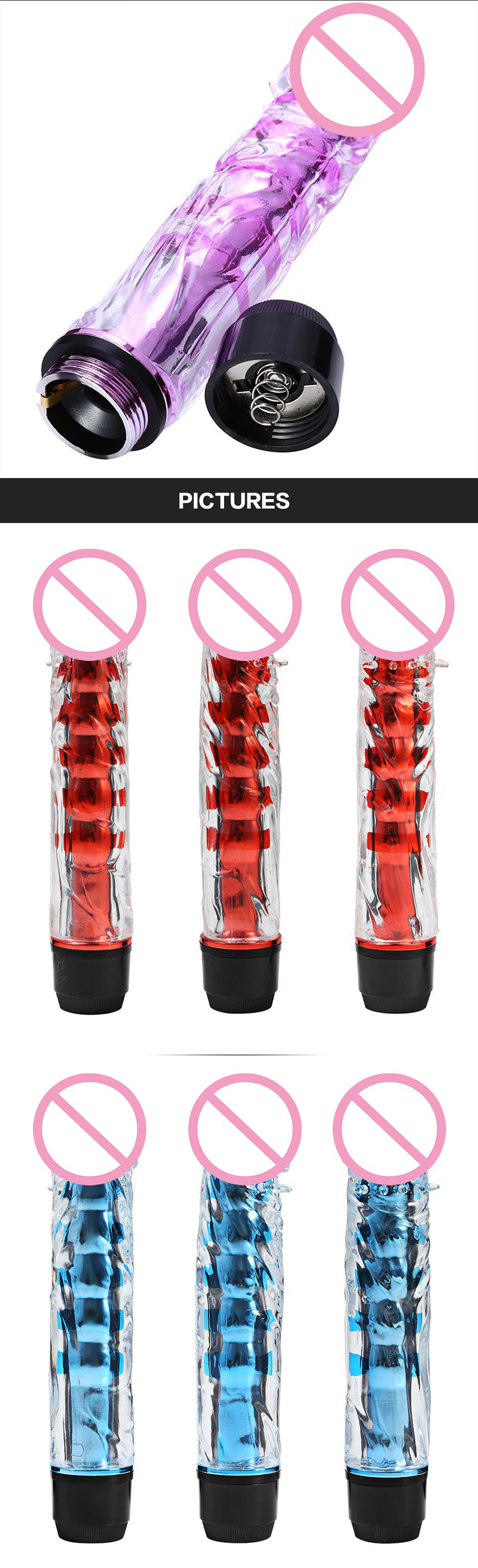 Waterproof Multi- Speed Dildo Vibrator Cilt Sexy Vibrator