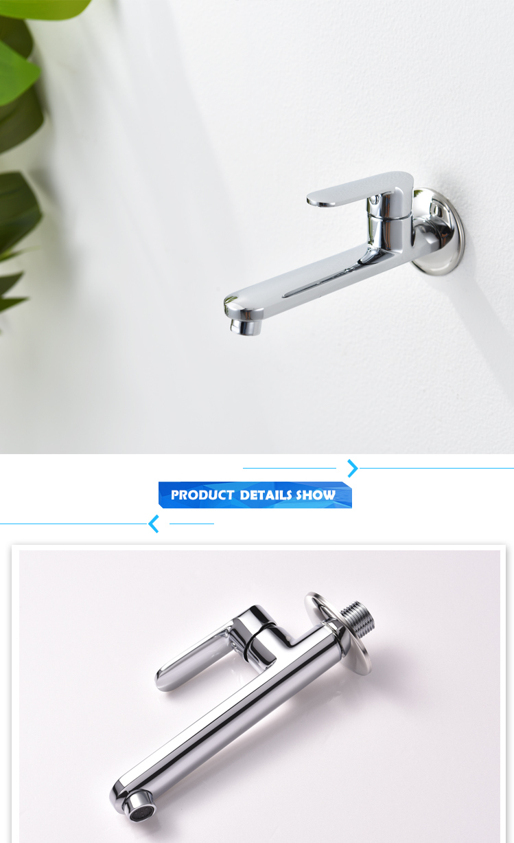 Modern Bathroom Brass Bibcock Water Tap for Outdoor Household