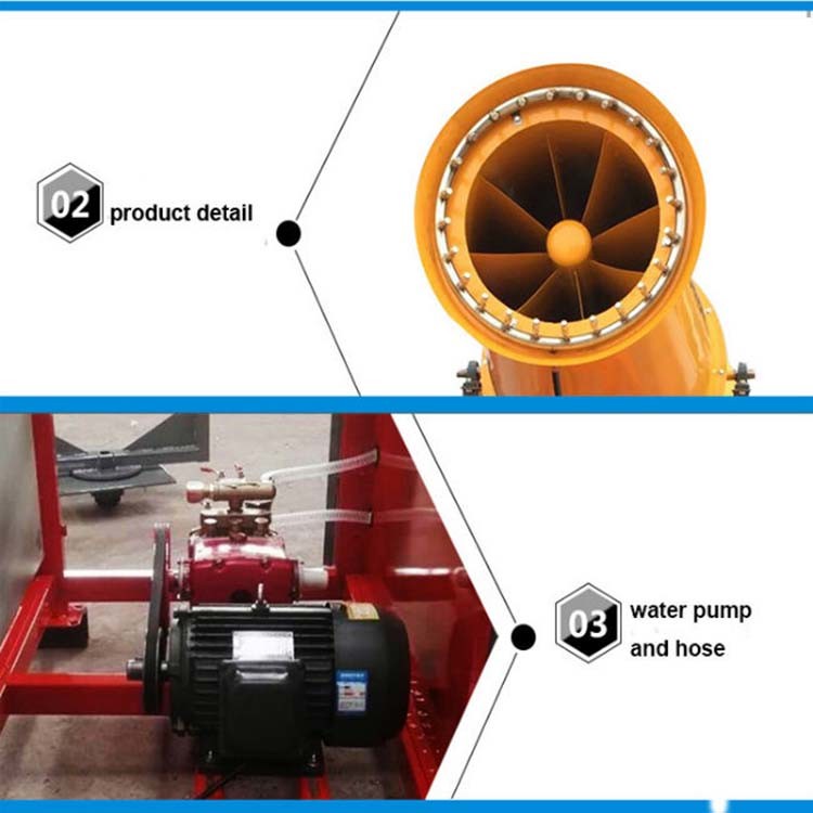 30-100m Dust Suppression System Fog Cannon