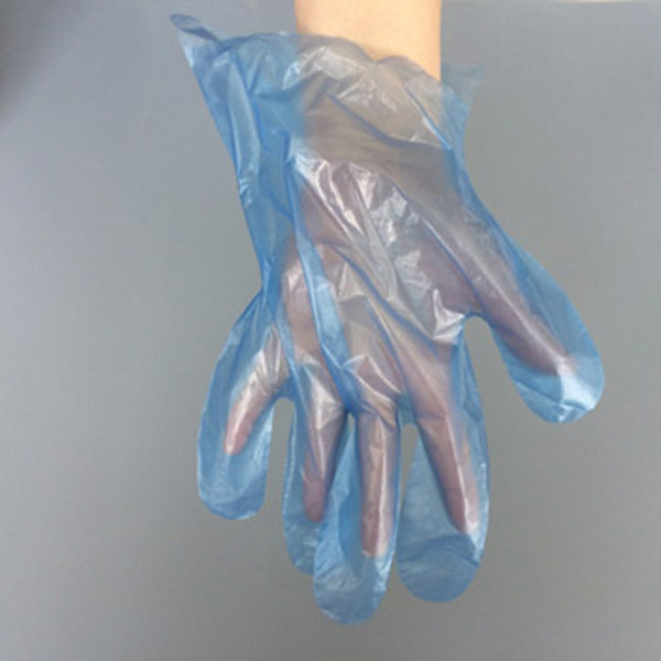 Disposable LDPE/HDPE Gloves Pair Folded PE Glove