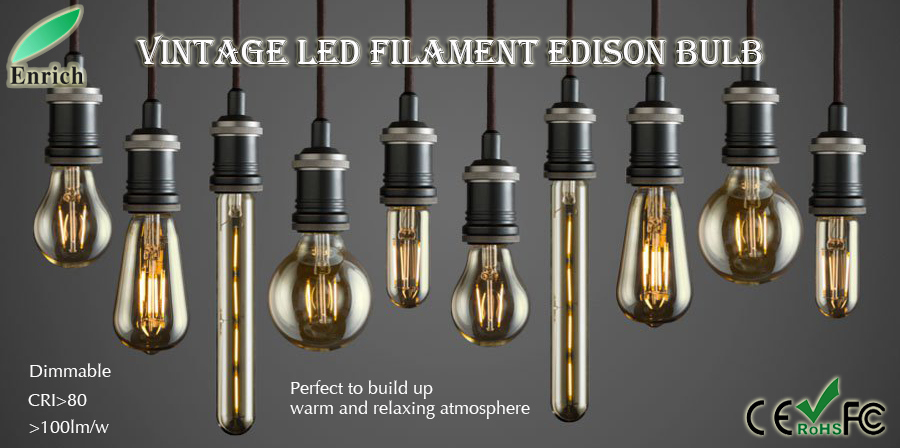 Vintage LED Filament Edison Bulbs with Timeless Charm