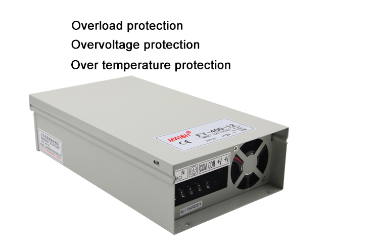 Constant Current DC/AC 400W LED Driver Power Supply