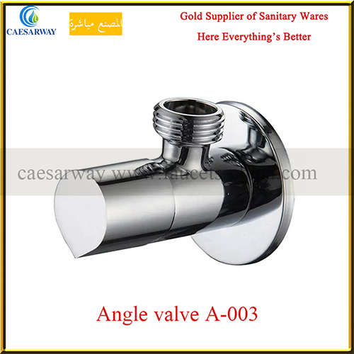 3-Way Stainless Steel and Brass Angle Valves for Bathroom/Balcony