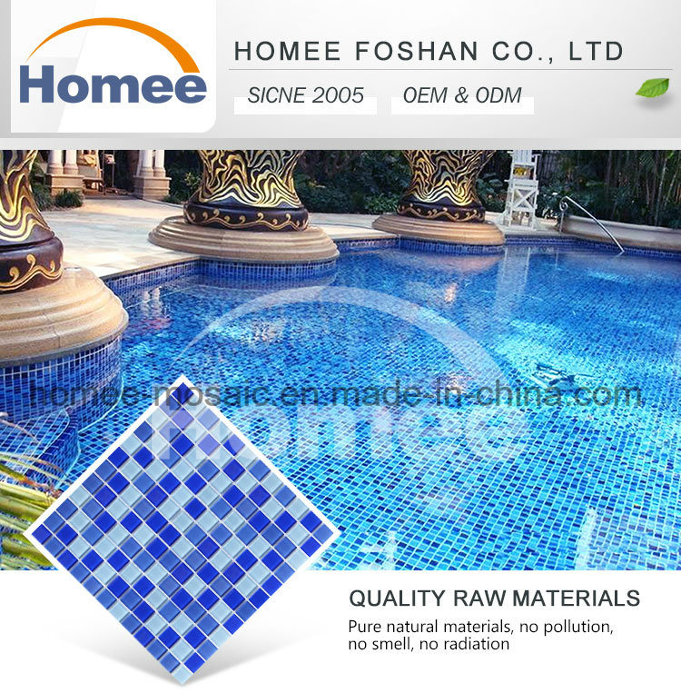 Popular Waterproof Glossy Swimming Pool Mosaic Tile