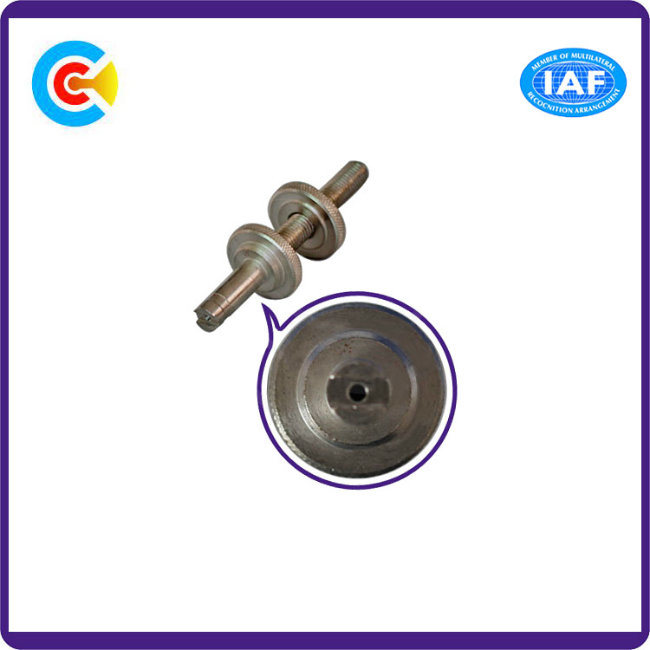 Carbon Steel 4.8/8.8/10.9 Galvanized Non-Standard Knurled Screw Nut for Building/Bridge/Railway/Machine