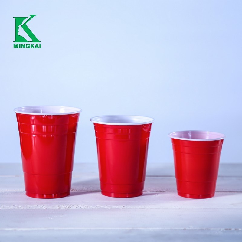 16oz Disposable Printed PS Plastic Cup for Cold Drink