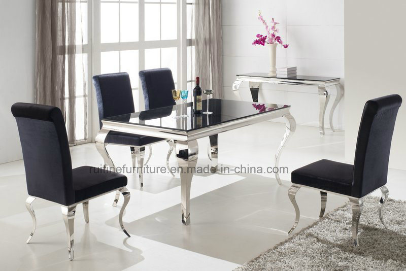 Dining Room Mirrored Modern Furniture Stainless Steel /Chinese Metal Contemporary Home Furniture for Living Room