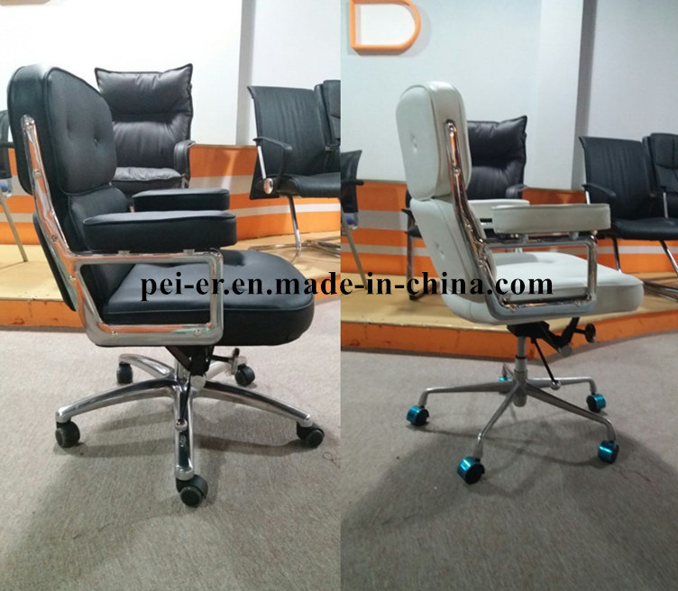 Leather Upholstery Modern Swivel Eames Office Chair (PE-B103)