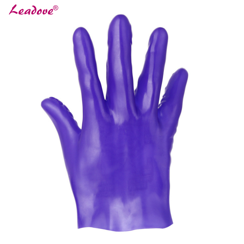 Massager Gloves Waterproof Soft Glove Silicone Erotic Sex Products Sex Toys for Couples Adult Products Xn0117