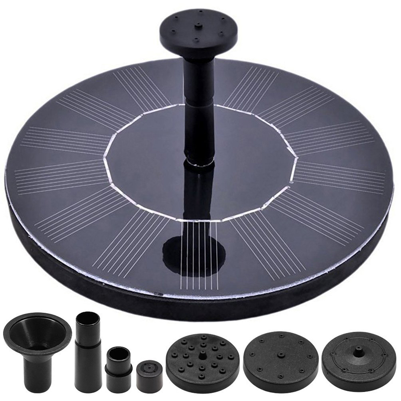 Portable Water Floating Round Solar Fountain Pumps Outdoor