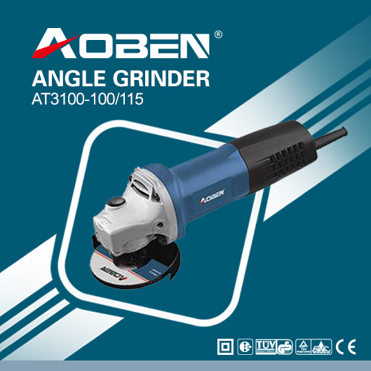 100/115mm 860W Professional Quality Industrial Grade Electric Angle Grinder Power Tool (AT3100)