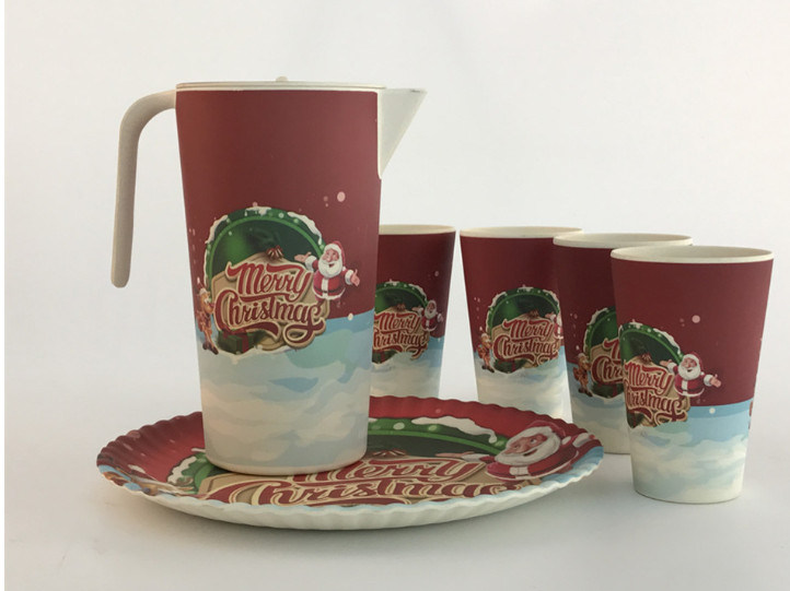 Wholesale Christmas Promotional Bamboo Fiber Coffee Mug Cup