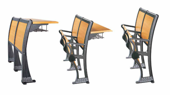 Aluminum Student Desk and Chair Classroom School Furniture (RX-683)