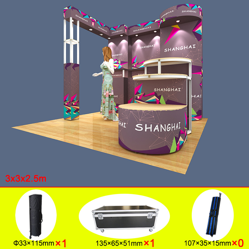 Custom Aluminum Portable Modular DIY Trade Show Display Exhibition Product