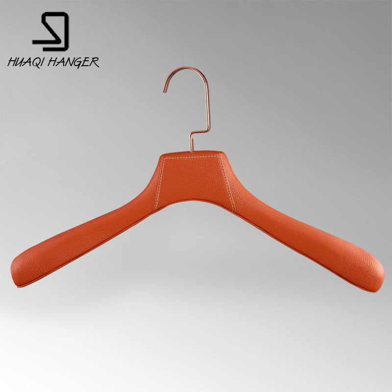 Men/Women Luxury Wooden Clothes Top/Coat Hanger with Leather