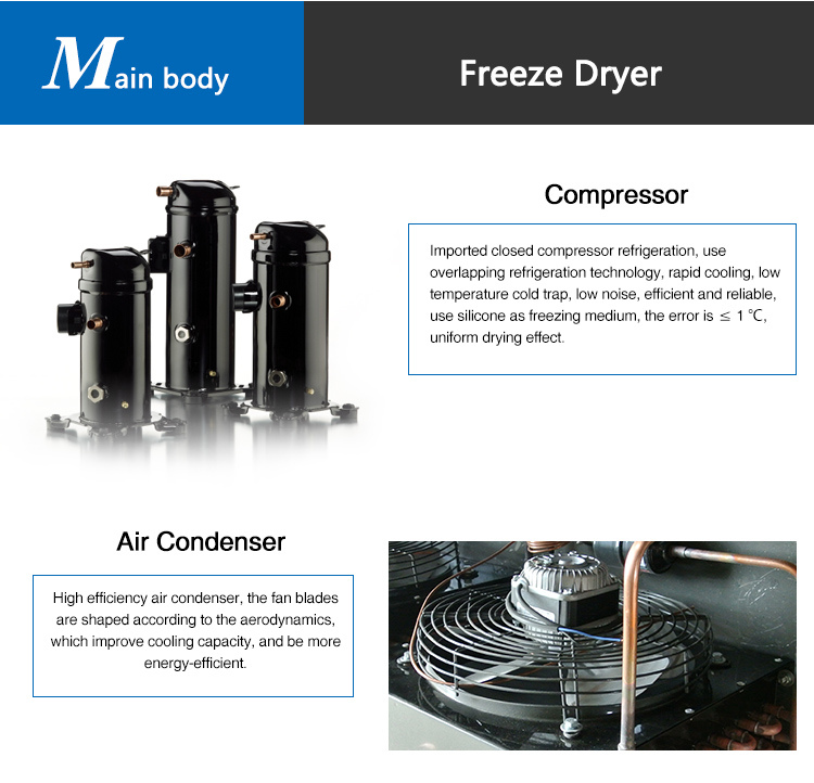Factory Price Lab Vacuum Freeze Dryer