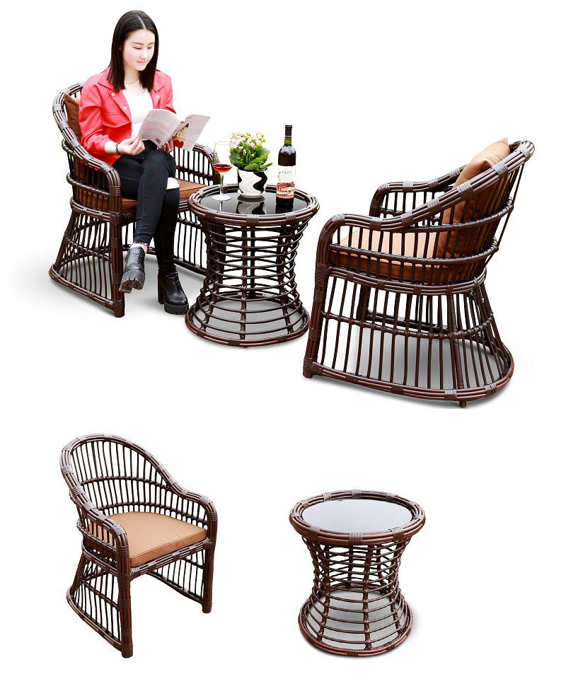 2018 New Rattan Garden Furniture Outdoor Chair Set-T089