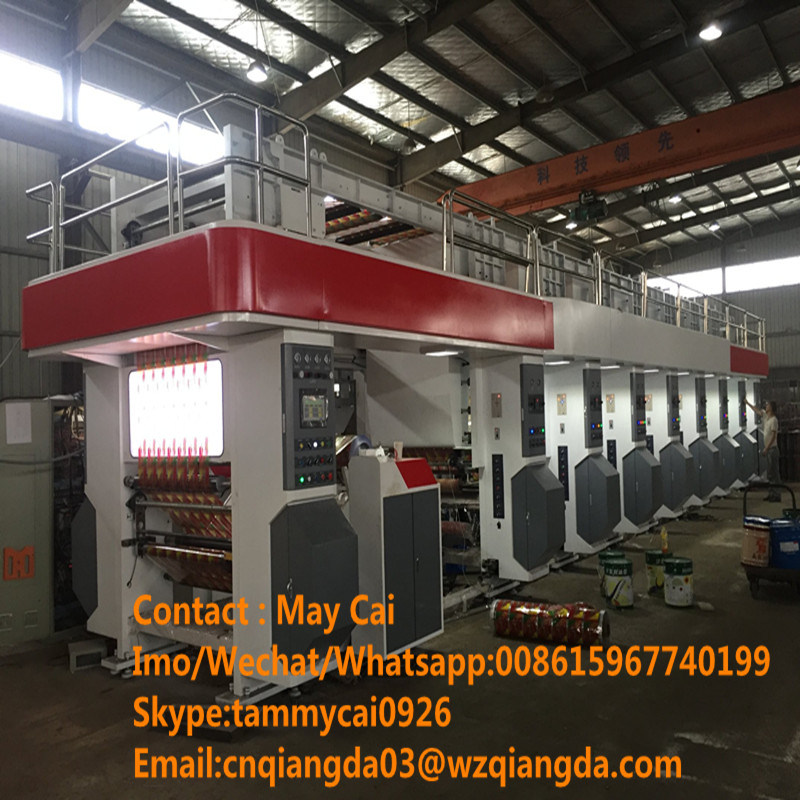 High Speed Rotogravure Printing Machine for Plastic Film