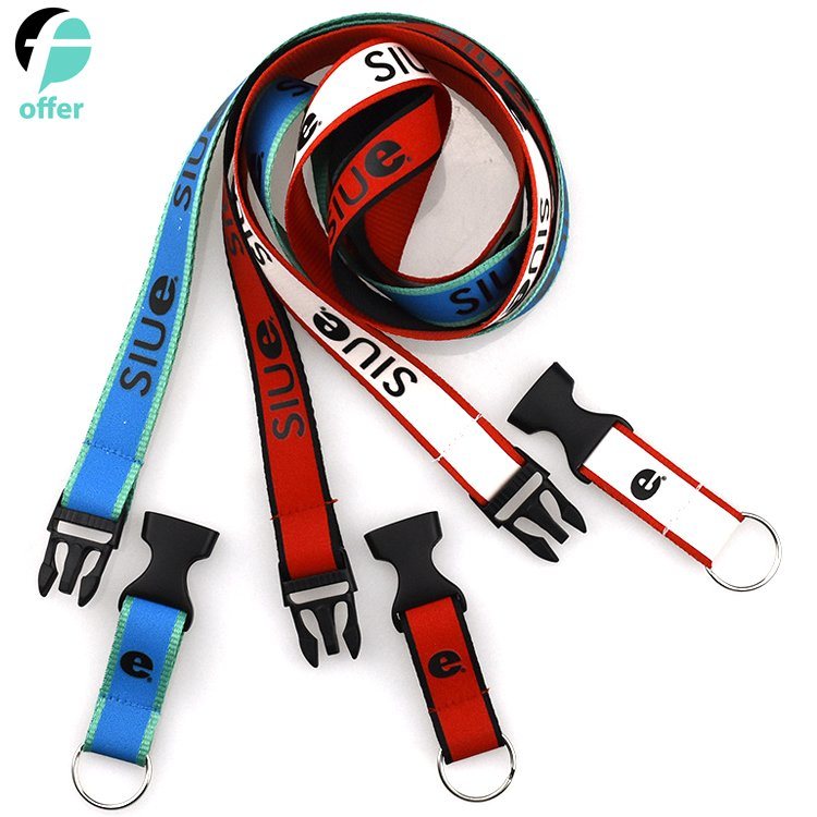 Customize Double Portable Red and White Blue Ribbon