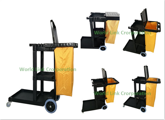 Professional Hotel Cleaning Trolley Housekeeping Cart