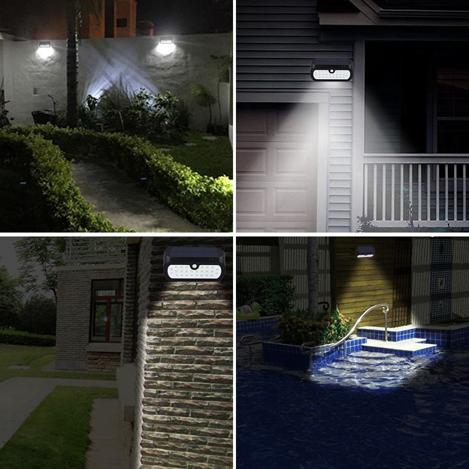 Outdoor Bright Powered Wall LED Street Light Solar Garden Lamp