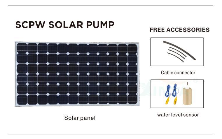 Centrifugal Submersible DC Solar Sewage Irrigation Deep Well Water Pump