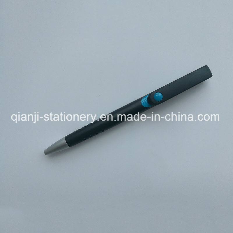 Black Plastic Promotional Pen with Logo (P1001C)