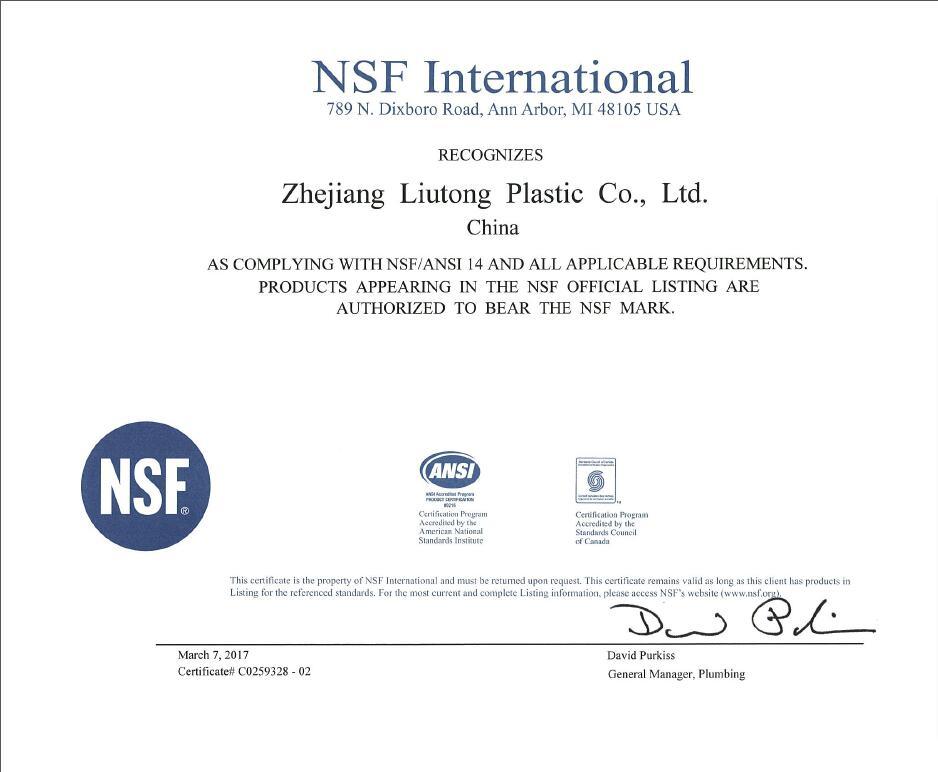 Plastic Pipe UPVC Raw Material for Supply Water with NSF Certificate