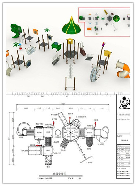 Kids Play Set Outdoor Playground Equipment Plastic Slides for Sale