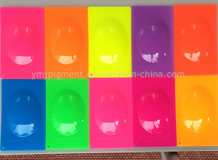 Thermoplastic Fluorescent Pigment for PE, PP, PS, PVC, ABS Plastics Coloring