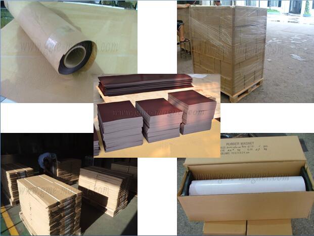 High Performance Rubber Magnet with Adhesive, PVC, Pet, Copper Paper
