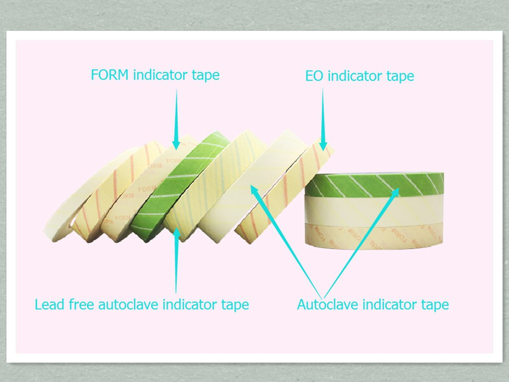 Green Paper Autoclave and Steam Sterilization Indicatory Tape