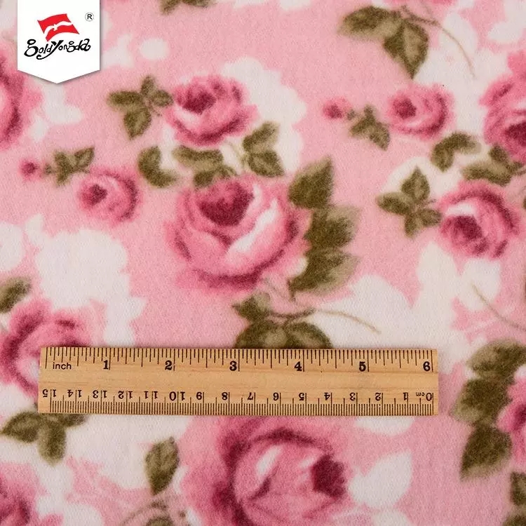 Flower Fleece Fabric Fall Winter Flower Fleece Fabric Fall Winter