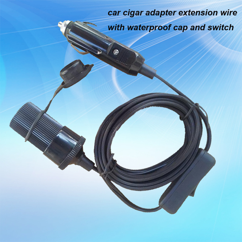 12V/24V Auto Cigarette Lighter Adapter with Waterproof Cap