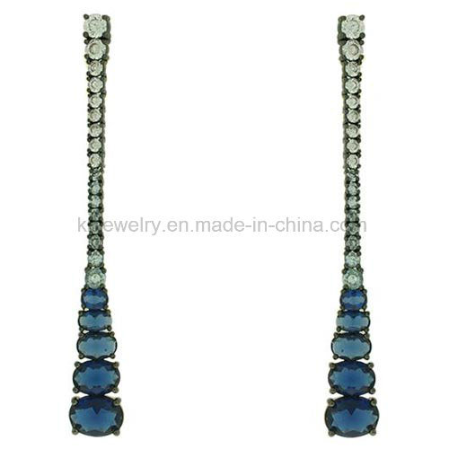 Latest Design Party Wear Jewelry Colorful Gemstone Earrings (KE3221)