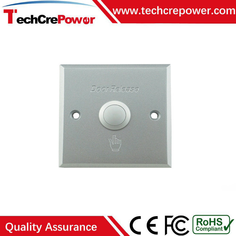 Aluminium Alloy Exit Button Square Door Release Button for Hollow Door