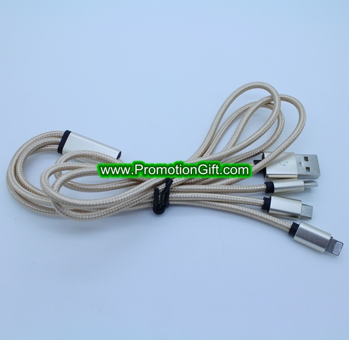 3 in 1 USB Charging Data Cable