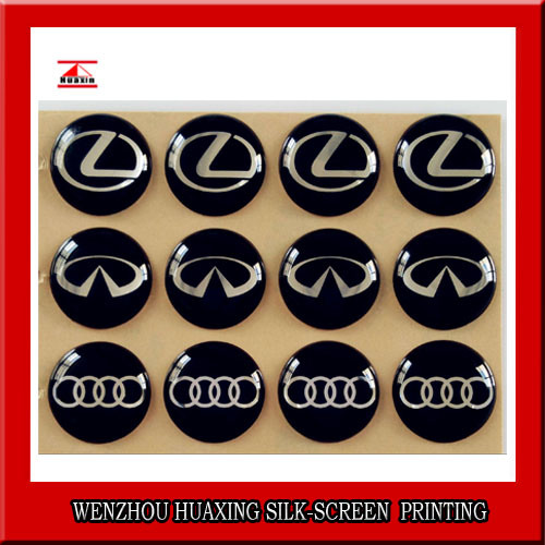 Customized 3m Glue Waterproof Doming Sticker 3D Look