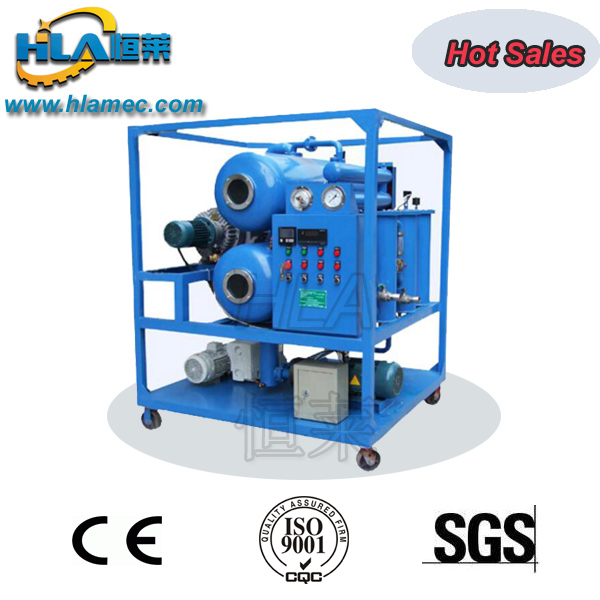 Double Vacuum Air Cooled Type Used Transformer Oil Purification