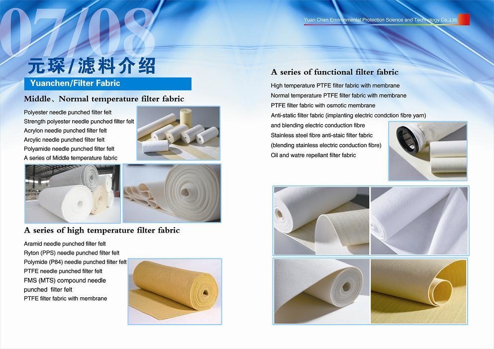 Nonwoven PTFE Filter Bag Filter Housing for Dust Collection with Free Sample