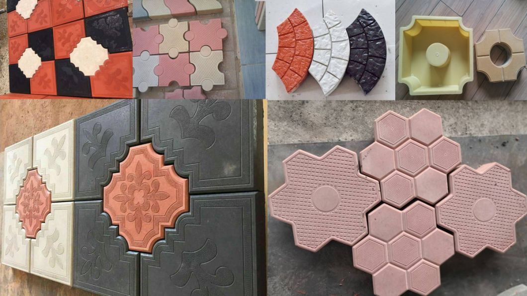 Rubber Block Paver Molds Floor Tiles