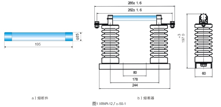 High Voltage Limit Current Fuse for Protection Voltage Instrumnets Transformer