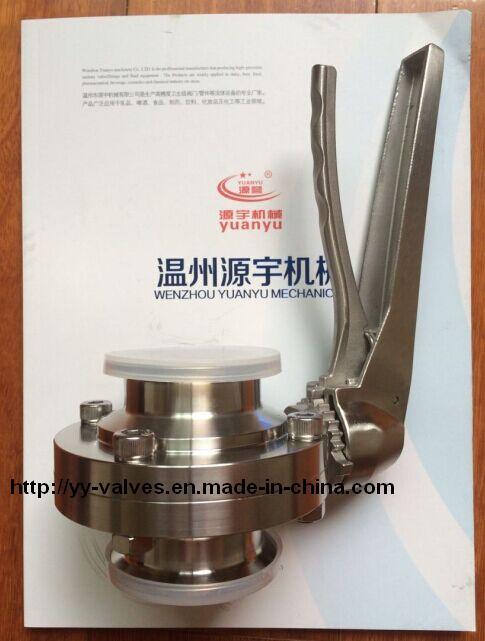 Sanitary Butterfly Valve with Stainless Steel Multi-Position Handle