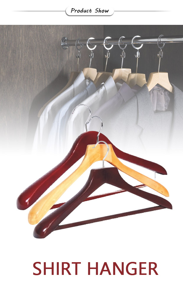 Hotel Hanger Straight Panel Shirt Hanger 1 Wooden Hanger Factory