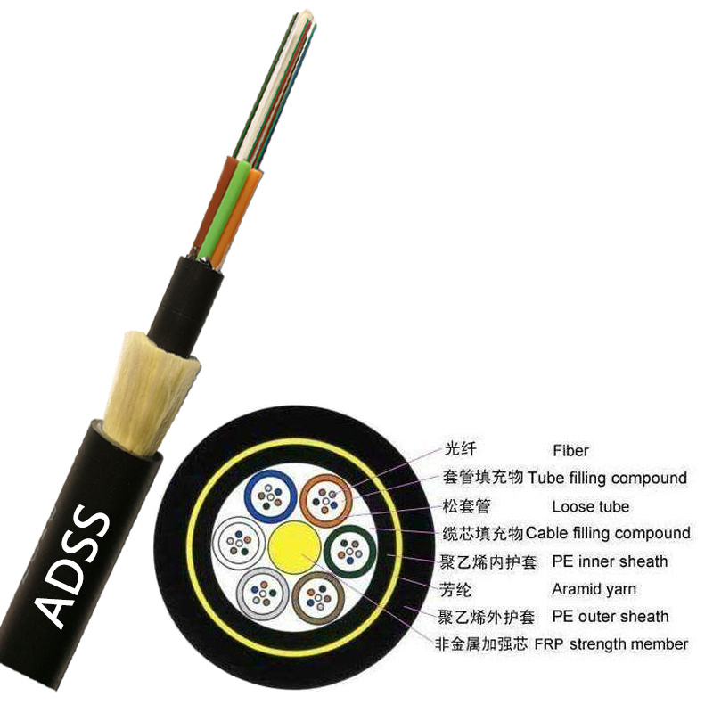 Multimode ADSS Optic Fiber Cable by Factory Price