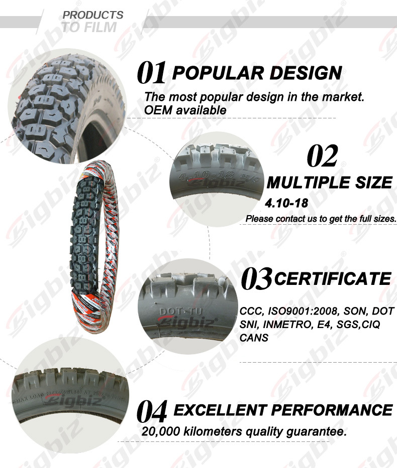 Super Cheap Motorcycle Tubeless Tire (2.50-18)