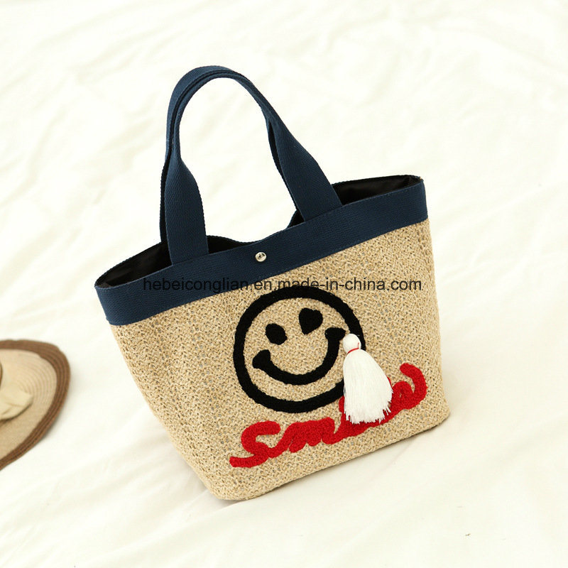 China Supplier Women/Ladies Fashion Beach Travelling Handbag Paper Straw Bag