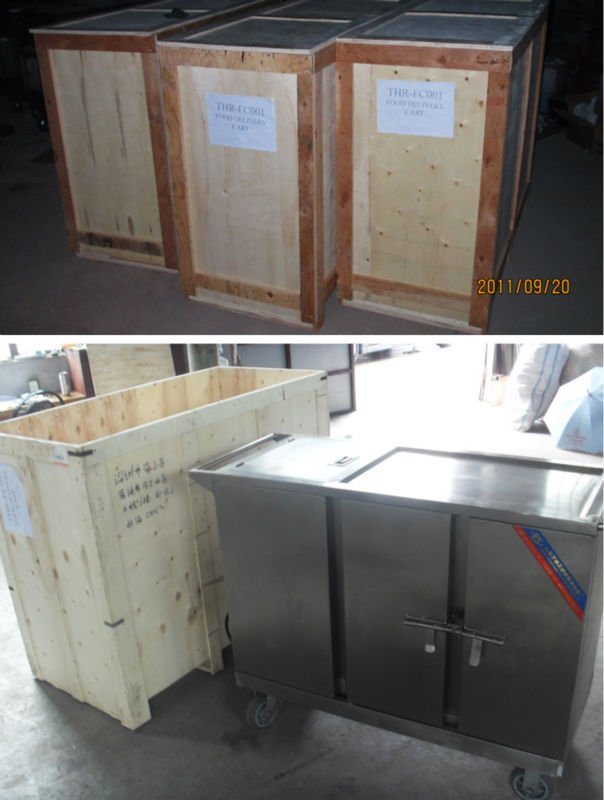 Stainless Steel Hospital Medical Electric Heating Food Trolley (THR-FC001)