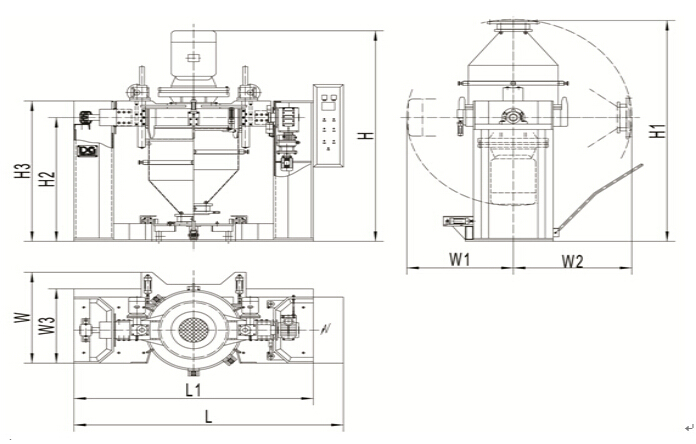 1000 Liters Automatic Container Mixer for Master Batch