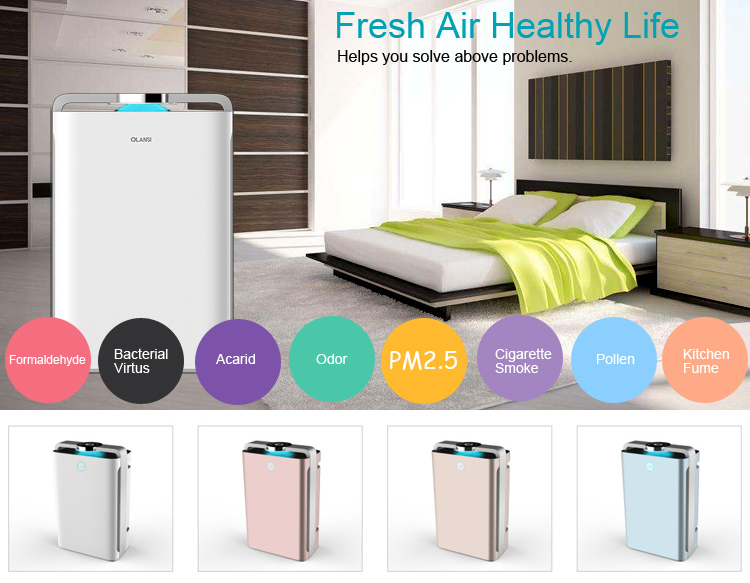 Portable HEPAÂ  Filter with Remote Control Button Panel Remove Formaldehyde Bad Smell Air Freshener Air Purifier Office Home Use Fromzhongshan